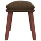 Poggiapiedi Marrone 45x29,5x35 cm in Tessuto Poggiapiedi Marrone 45x29,5x35 cm in Tessuto