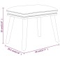 Poggiapiedi Marrone 45x29,5x35 cm in Tessuto Poggiapiedi Marrone 45x29,5x35 cm in Tessuto