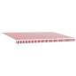 vidaXL Tenda ritraibile Rosso e bianco 500 × 350 cm Rosso e bianco vidaXL Tenda ritraibile Rosso e bianco 500 × 350 cm Rosso e bianco
