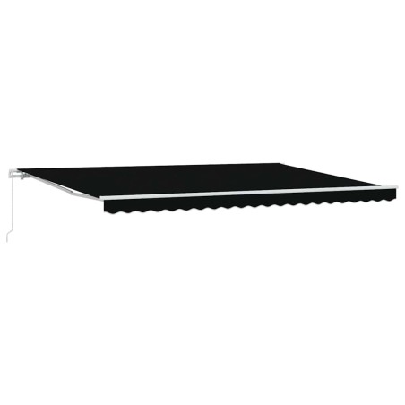 Tenda Retrattile Manuale vidaXL Nera 500x350 cm