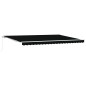 Tenda Retrattile Manuale vidaXL Nera 500x350 cm