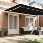 Tenda Retrattile Manuale vidaXL Nera 500x350 cm