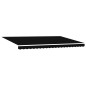 Tenda Retrattile Manuale vidaXL Nera 500x350 cm