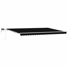 vidaXL Tenda Retrattile with Nero 500 × 350 cm Nero