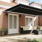 vidaXL Tenda da Sole Nero 500 × 350 cm Acrilico vidaXL Tenda da Sole Nero 500 × 350 cm Acrilico