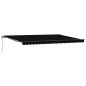 vidaXL Tenda Retrattile Automatica Nera 500x350 cm vidaXL Tenda Retrattile Automatica Nera 500x350 cm