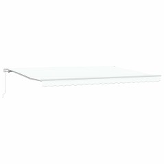 vidaXL Tenda Retrattile Manuale Bianca 500x350 cm