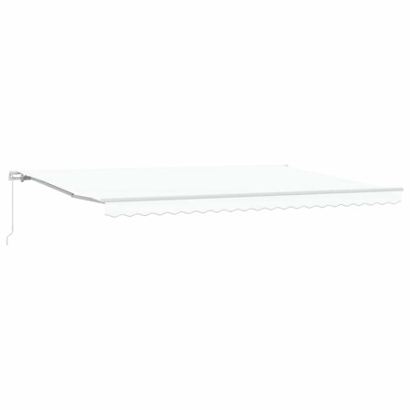 vidaXL Tenda Retrattile Manuale Bianca 500x350 cm