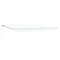vidaXL Tenda Retrattile Manuale Bianca 500x350 cm vidaXL Tenda Retrattile Manuale Bianca 500x350 cm