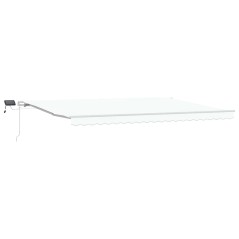 vidaXL Tenda Retrattile Bianca with Bianco 500 × 350 cm Bianco