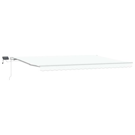vidaXL Tenda Retrattile Bianca with Bianco 500 × 350 cm Bianco