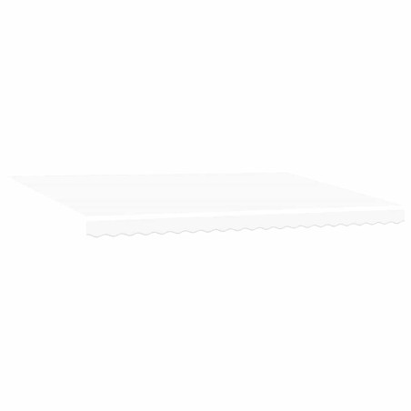 vidaXL Tenda Retrattile Bianco 500 × 350 cm Poliestere
