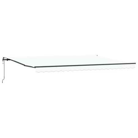 vidaXL Tenda da sole automatica avvolgibile Bianca 500 x 350 cm