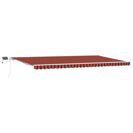 vidaXL Tenda Retrattile with Arancione e marrone 600 × 300 cm