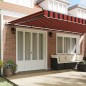vidaXL Tenda da sole automatica retrattile Arancione e Marrone 600x300 cm vidaXL Tenda da sole automatica retrattile Arancione e Marrone 600x300 cm