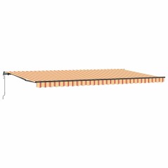 vidaXL Tenda da sole automatica retrattile gialla e arancione 600 x 300 cm