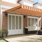 vidaXL Tenda da sole automatica retrattile gialla e arancione 600 x 300 cm