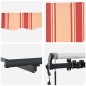vidaXL Tenda da sole automatica retrattile gialla e arancione 600 x 300 cm
