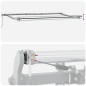 vidaXL Tenda da sole automatica retrattile gialla e arancione 600 x 300 cm