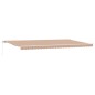 vidaXL Tenda Retrattile Manuale Strisce Multicolore 600x300 cm vidaXL Tenda Retrattile Manuale Strisce Multicolore 600x300 cm