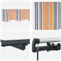 vidaXL Tenda Retrattile Multicolore 600 × 300 cm Poliestere