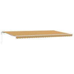 vidaXL Tettuccio Retrattile Giallo / Grigio / Bianco 600 × 300 cm