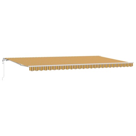 vidaXL Tettuccio Retrattile Giallo / Grigio / Bianco 600 × 300 cm