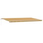 vidaXL Tettuccio Retrattile Giallo / Grigio / Bianco 600 × 300 cm vidaXL Tettuccio Retrattile Giallo / Grigio / Bianco 600 × 300 cm