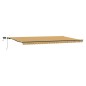 vidaXL Tenda Retrattile Manuale con Striscia LED Multicolore 600x300 cm