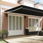 Tenda retrattile manuale vidaXL Nera 600x300 cm