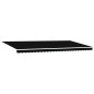 Tenda retrattile manuale vidaXL Nera 600x300 cm