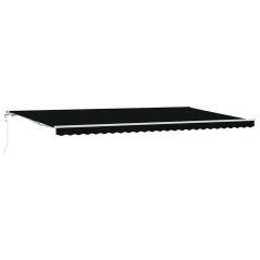 vidaXL Tenda retrattile Nero 600 × 300 cm Nero