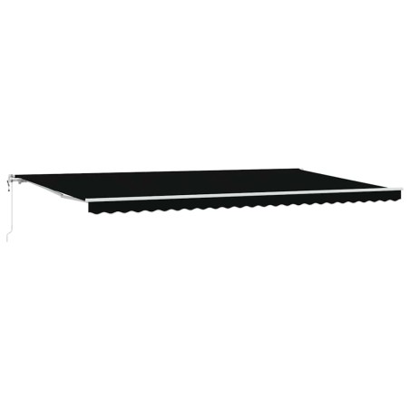 vidaXL Tenda retrattile Nero 600 × 300 cm Nero