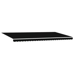 vidaXL Tenda Retrattile Nero 600 × 300 cm Poliestere