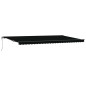 vidaXL Tenda da sole automatica retrattile nera 600x300 cm vidaXL Tenda da sole automatica retrattile nera 600x300 cm