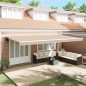 vidaXL Tenda Retrattile Manuale Beige 600x300 cm vidaXL Tenda Retrattile Manuale Beige 600x300 cm