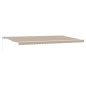 vidaXL Tenda Retrattile Manuale Beige 600x300 cm vidaXL Tenda Retrattile Manuale Beige 600x300 cm