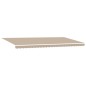 vidaXL Tenda Retrattile Manuale Beige 600x300 cm vidaXL Tenda Retrattile Manuale Beige 600x300 cm