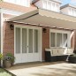vidaXL Tenda da Sole Beige 600 × 300 cm Poliestere e Alluminio vidaXL Tenda da Sole Beige 600 × 300 cm Poliestere e Alluminio