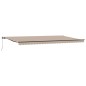 vidaXL Tenda da Sole Beige 600 × 300 cm Poliestere e Alluminio vidaXL Tenda da Sole Beige 600 × 300 cm Poliestere e Alluminio