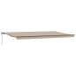 vidaXL Tenda da sole automatica retrattile Beige 600x300 cm vidaXL Tenda da sole automatica retrattile Beige 600x300 cm