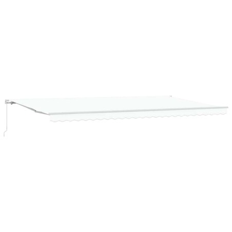 vidaXL Tenda Retrattile Manuale Bianca 600x300 cm