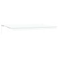vidaXL Tenda Retrattile Manuale Bianca 600x300 cm vidaXL Tenda Retrattile Manuale Bianca 600x300 cm