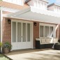 vidaXL Tenda Retrattile Bianco 600 × 300 cm Bianco