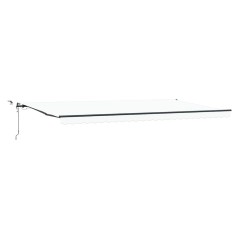 vidaXL Tenda Retrattile Automatica con LED Bianca 600x300 cm