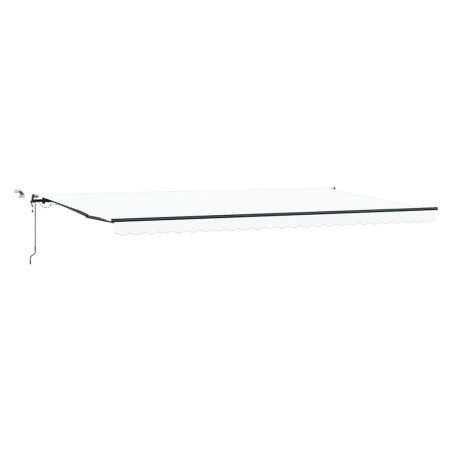 vidaXL Tenda Retrattile Automatica con LED Bianca 600x300 cm
