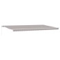 vidaXL Tenda retrattile manuale Grigio chiaro 600x300 cm