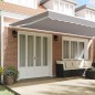 vidaXL Tenda retrattile manuale Grigio chiaro 600x300 cm