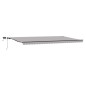 Tenda Retrattile Manuale vidaXL con LED Grigio Chiaro 600x300 cm Tenda Retrattile Manuale vidaXL con LED Grigio Chiaro 600x300 cm