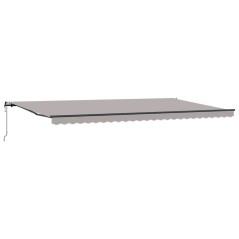 vidaXL Tenda da sole automatica grigia chiara 600x300 cm